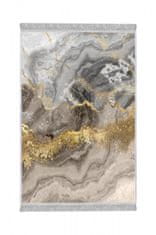 Conceptum Hypnose Koberec Marble 80x200 cm šedý/zlatý