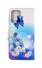 TopQ Pouzdro Realme 9 knížkové Bílé s motýlkem 75687