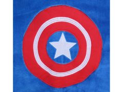 sarcia.eu Bílé, červené a modré jednodílné pyžamo Captain America Marvel XS-S