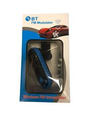 Zaparkorun.cz Bluetooth FM transmitter a nabíječka na 2 USB, Modročerná