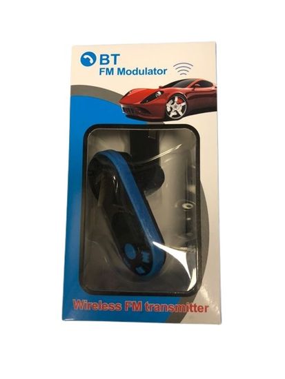 Zaparkorun.cz Bluetooth FM transmitter a nabíječka na 2 USB, Modročerná