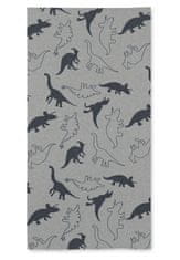 Sterntaler magický šátek, jerzey, dinosauři, šedý 4522152, S