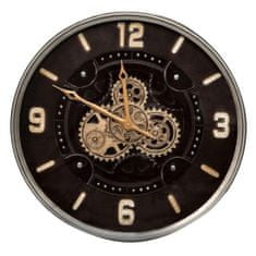 Eurofirany Dekorativní hodiny 14 60X8X60 cm stříbrné