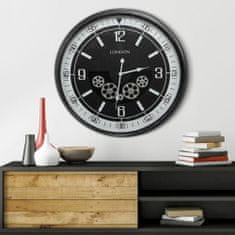 Eurofirany Dekorativní hodiny 10 59X11X59 cm černé