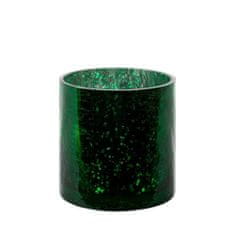 Eurofirany Skleněný dekorativní svícen Verre3 (3) (Fi) 10X10 cm zelený