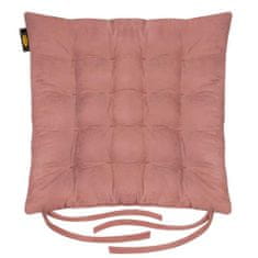 Eurofirany Polštář na židli "Ada" 40X40X6 cm růžový