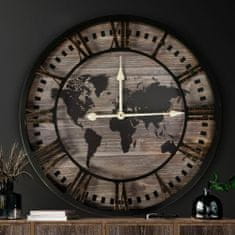 Eurofirany Dekorativní hodiny 04 60X5X60 cm černé