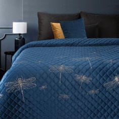 Eurofirany Přehoz na postel Lori 220X240 cm tmavě modrý