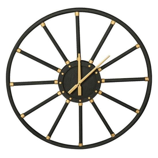 Eurofirany Dekorativní hodiny 13 68X4X68 cm černé