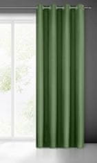 DESIGN 91 Hotový závěs s kroužky - Adore, zelený 140 x 250 cm