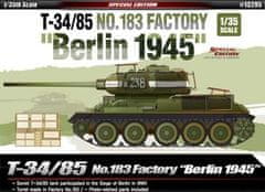 Academy T-34/85, sovětská armaáda, No.183 Factory, Berlín 1945, Model Kit 13295, 1/35