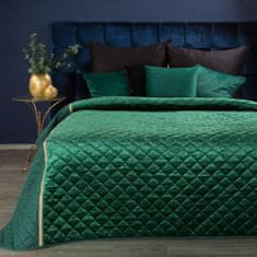 Eurofirany Kristin Přehoz na postel 220X240 cm tmavě zelený