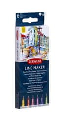 DERWENT Linery "Line Marker", sada 6 barev, 0,3 mm, 2305576