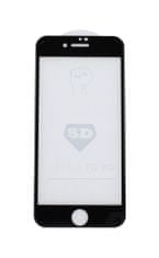 LG Polykarbonátové tvrzené sklo iPhone 8 5D černé 44001