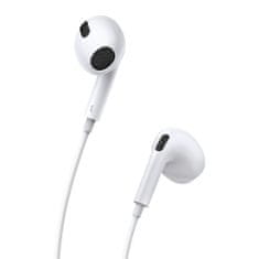 BASEUS Encok C17 sluchátka do uší USB-C, bílé