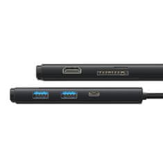 BASEUS Lite HUB adaptér USB-C - 2x USB / USB-C PD / HDMI 1.4 / SD / TF, černý