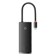 BASEUS Lite HUB adaptér USB-C - 2x USB / USB-C PD / HDMI 1.4 / SD / TF, černý