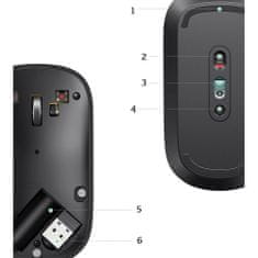 Ugreen MU001 USB bezdrátová myš, černá
