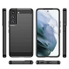 IZMAEL Pouzdro Carbon Bush TPU pre Samsung Galaxy S22 - Černá KP13709