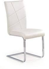 Halmar Kovová židle K108, bílá