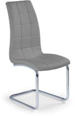 Halmar Kovová židle K147, šedá