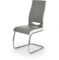 Halmar Jídelní židle K259, šedá / bílá