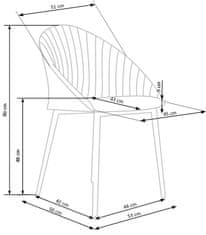 Halmar Jídelní židle K357, béžová