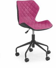 Halmar Dětská židle Matrix, černá / růžová