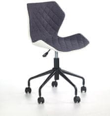 Halmar Dětská židle Matrix, bílá / šedá