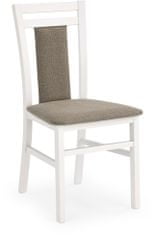Halmar Dřevěná židle Hubert 8, bílá / inari 23