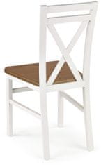 Halmar Dřevěná židle Dariusz 2, bílá / olše