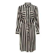 Jacqueline de Yong Dámské šaty JDYZOE LIFE Regular Fit 15266110 Black TAPIOCA (Velikost S)