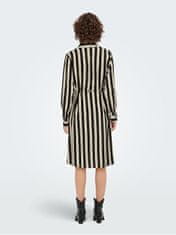 Jacqueline de Yong Dámské šaty JDYZOE LIFE Regular Fit 15266110 Black TAPIOCA (Velikost XS)