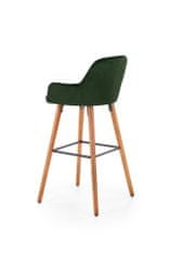 Halmar Barová židle H-93, tmavě zelená