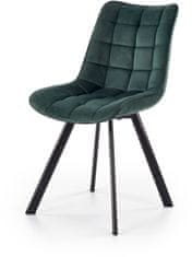 Halmar Jídelní židle K332, tmavě zelená