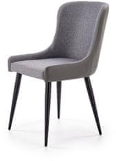 Halmar Jídelní židle K333, tmavě/světle šedá
