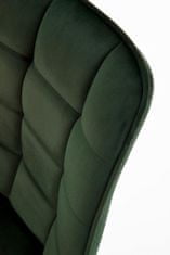 Halmar Jídelní židle K332, tmavě zelená