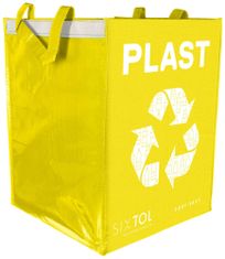 SIXTOL Taška na tříděný odpad SORT EASY PLASTIC, 30x30x40cm, 36l SIXTOL