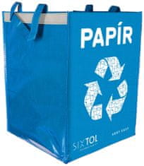 SIXTOL Taška na tříděný odpad SORT EASY PAPER, 30x30x40cm, 36l