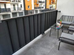 My Best Home Balkonová ratanová zástěna s očky MALMO, zelená, výška 90-100 cm šířka 300-500 cm 1300 g/m2 MyBestHome Rozměr: 100x500 cm