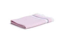 Möve Vaflový ručník SUMMER PIQUÉE 50 x 100 cm bílo růžový +