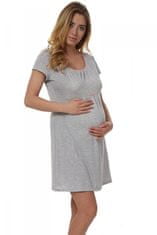 ITALIAN FASHION Těhotenská noční košile Dagna - Italian Fashion světle šedá S