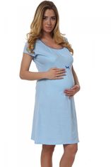 Těhotenská noční košile Dagna - Italian Fashion temně modrá S
