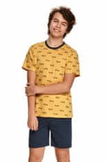 TARO Chlapecké pyžamo Max žluté s auty žlutá 92
