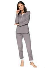 Cana Luxusní dámské pyžamo Debora šedé šedá 3XL