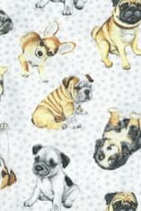Cornette Dívčí pyžamo 594/145 Dogs - CORNETTE oranžová 110/116