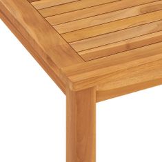 Greatstore Zahradní jídelní stůl 120 x 70 x 77 cm masivní teakové dřevo