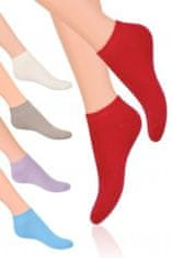 STEVEN Hladké dámské ponožky 052 Žlutá 35-37