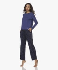 Calvin Klein Dámské pyžamové kalhoty QS6028E VFR - modročerná - Calvin Klein S modro - černá