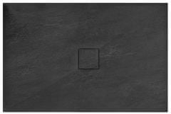 REA Sprchová vanička stone 90x120x4 černá (REA-K9603)